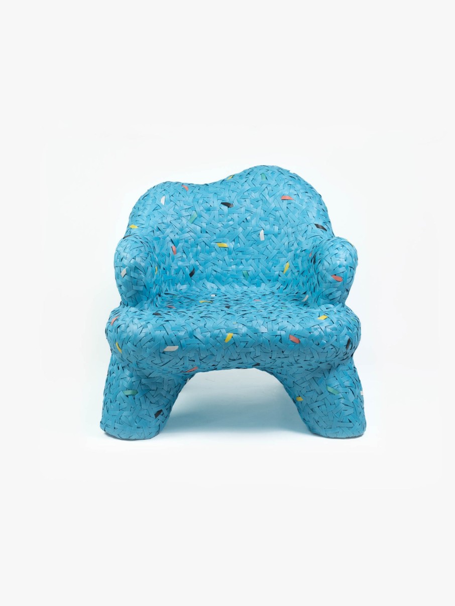 Furniture Space Available | Artisanal Woven Chair Blue