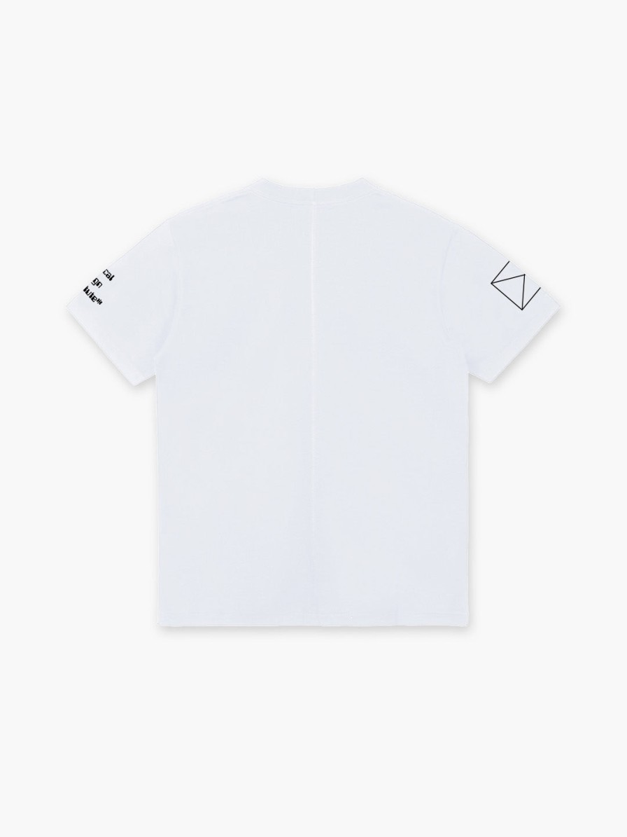 Clothing Space Available Studio | Upcycled White T-Shirt | Waste Plastic Mapping Series