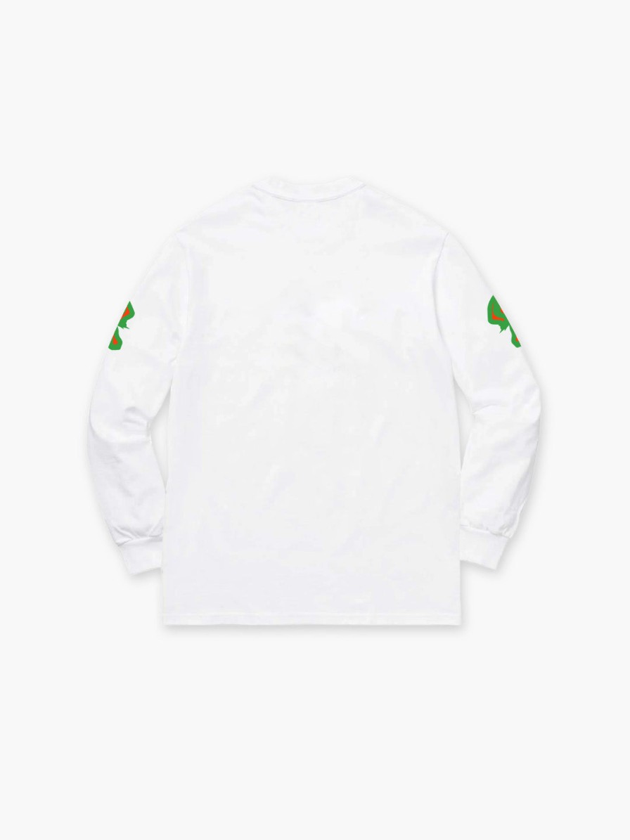 Clothing Space Available Studio | Upcycled White Long Sleeve T-Shirt | Utopia Dreams Series