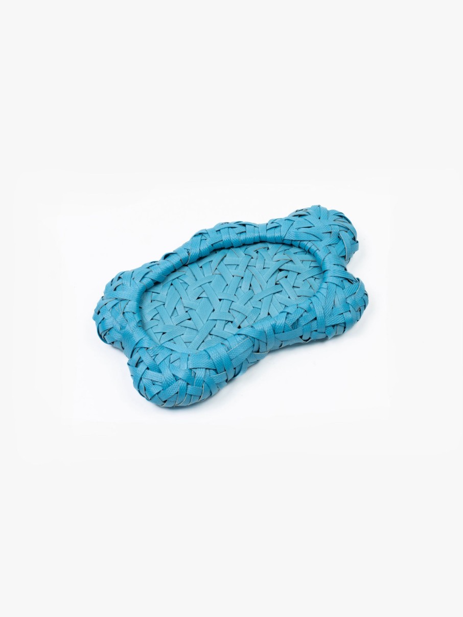 Homeware Space Available | Recycled Plastic Woven Ecology Tray Blue