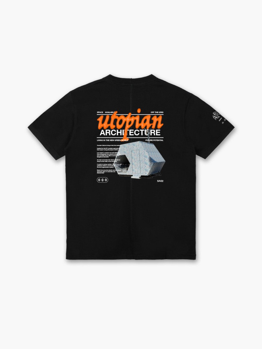 Clothing Space Available Studio | Utopian Architecture T-Shirt Black