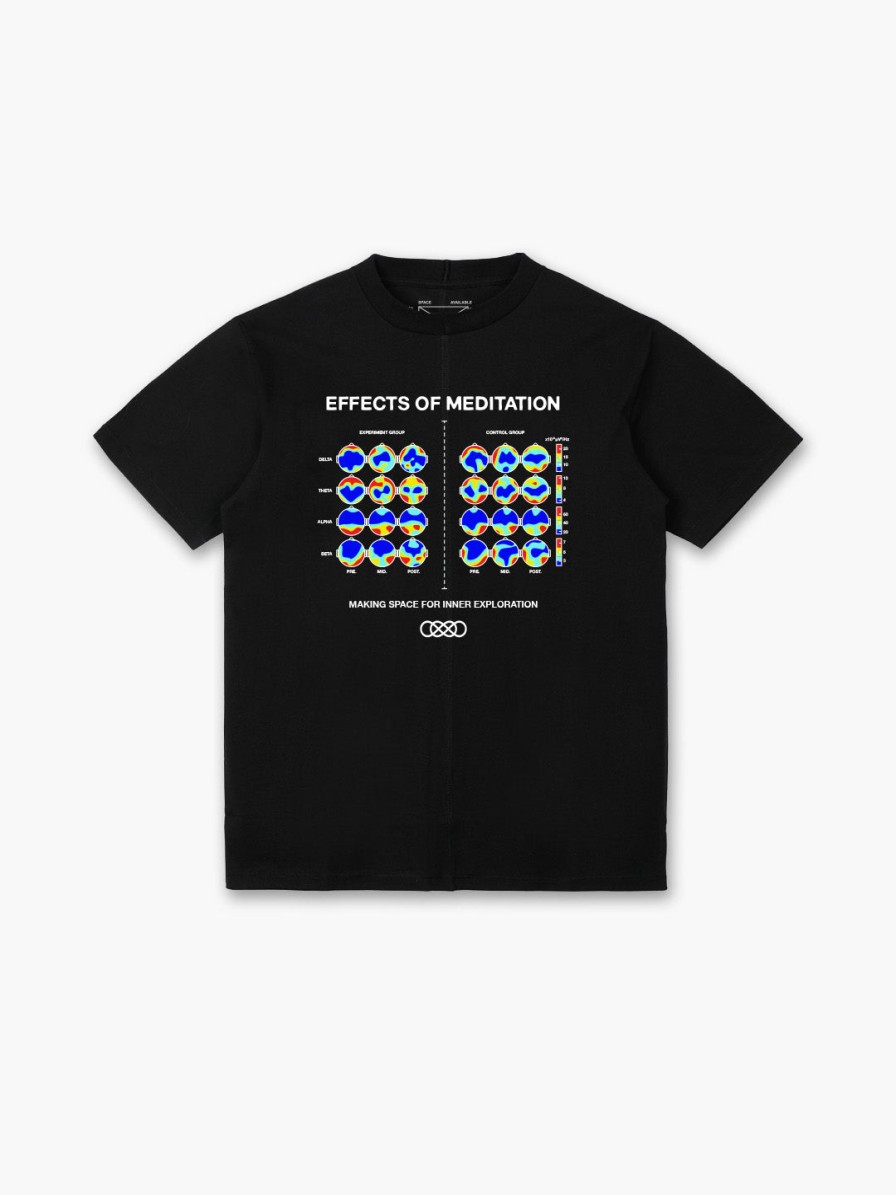 Clothing Space Available Studio | Upcycled Black T-Shirt | Effect Of Meditation Series