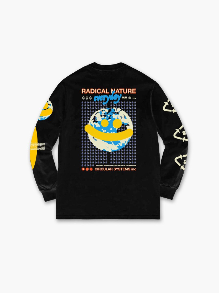 Clothing Space Available Studio | Upcycled Black Long Sleeve T-Shirt | Radical Nature Now Series