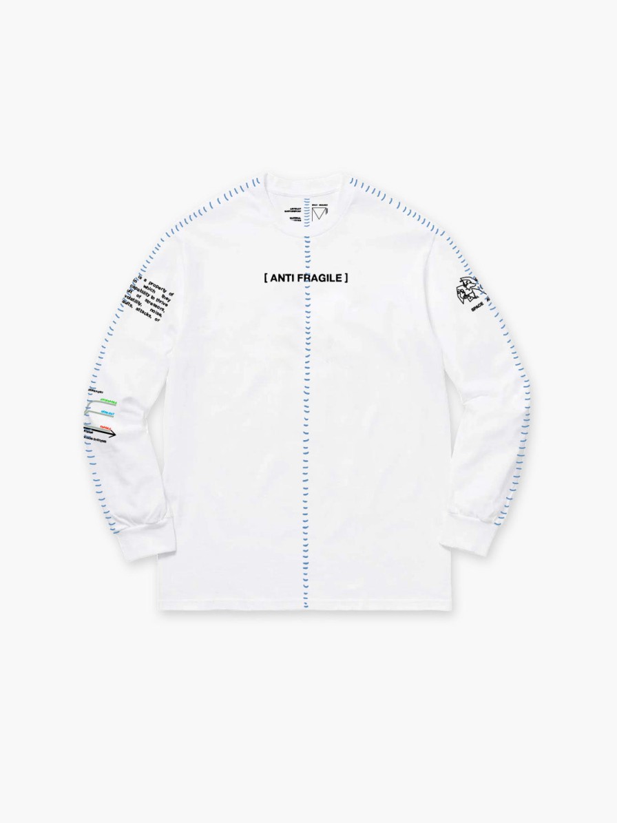 Clothing Space Available Studio | Anti Fragile Long Sleeve T-Shirt White