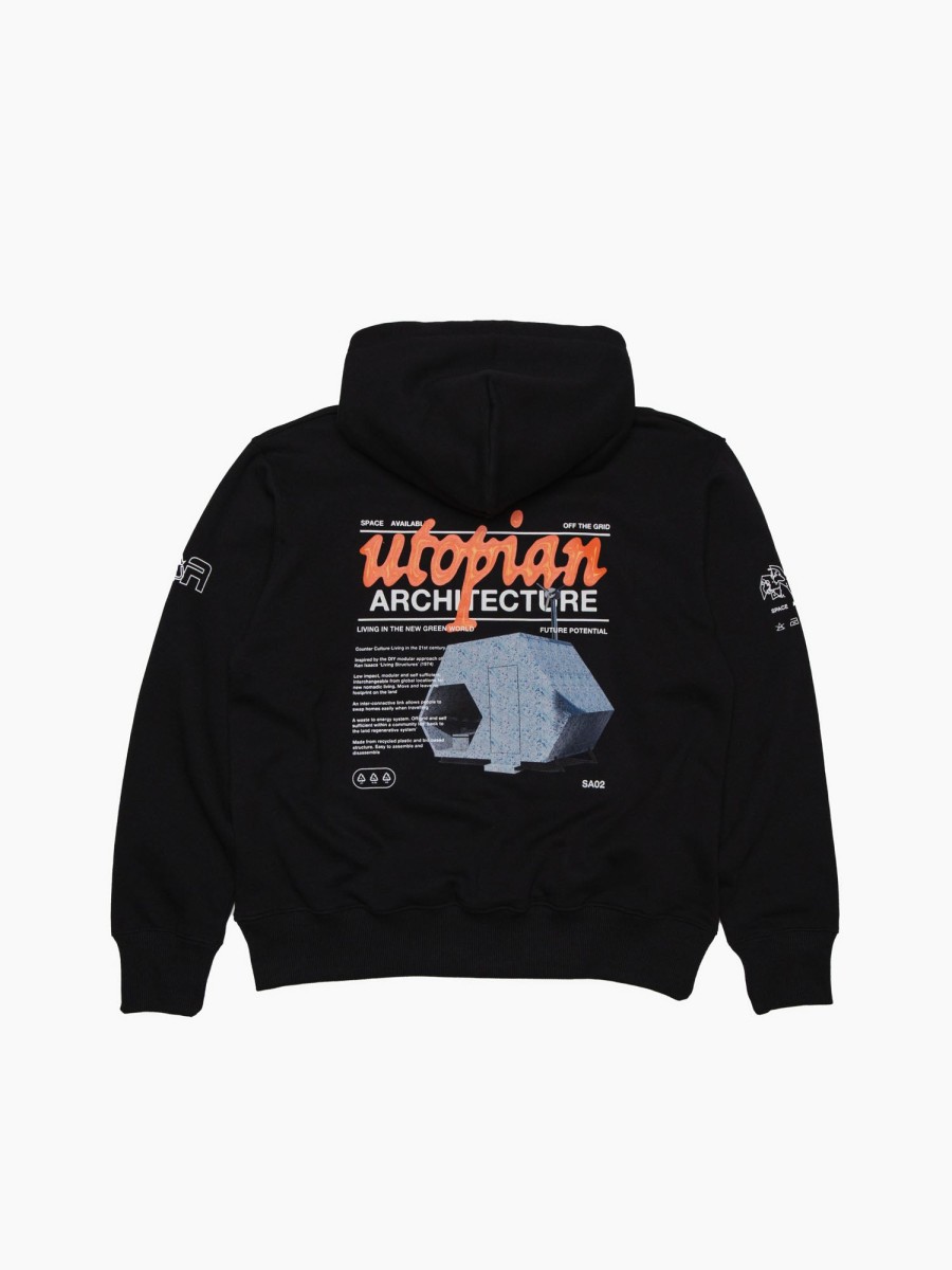 Clothing Space Available Studio | Utopian Architecture Hoodie Black