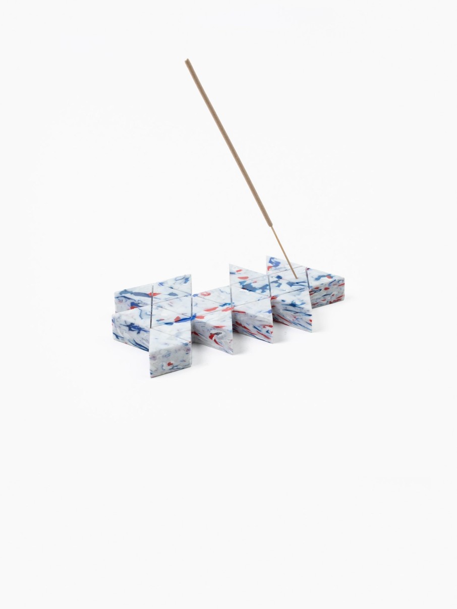 Homeware Space Available Studio | Dymaxion Map Incense Holder White