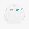 Clothing Space Available | Upcycled Earth Long-Sleeve White