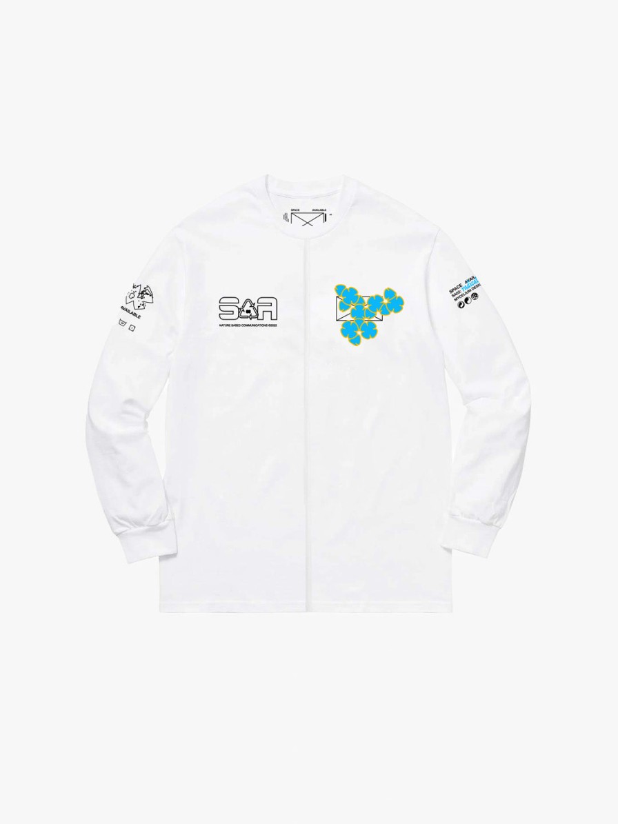 Clothing Space Available | Upcycled Earth Long-Sleeve White