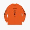 Clothing Space Available Studio | Upcycled Utopia Long-Sleeve T-Shirt Orange