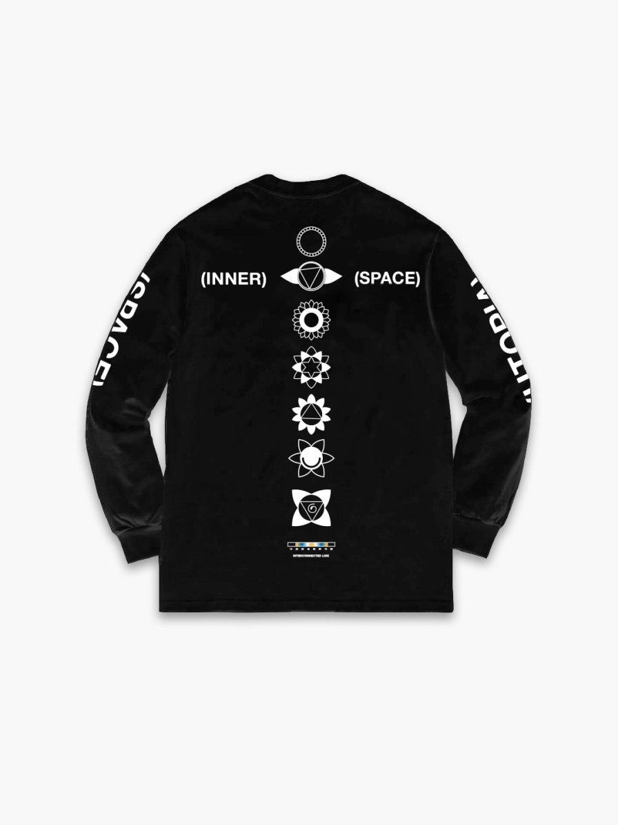 Clothing Space Available Studio | Inner Space Long-Sleeve T-Shirt Black