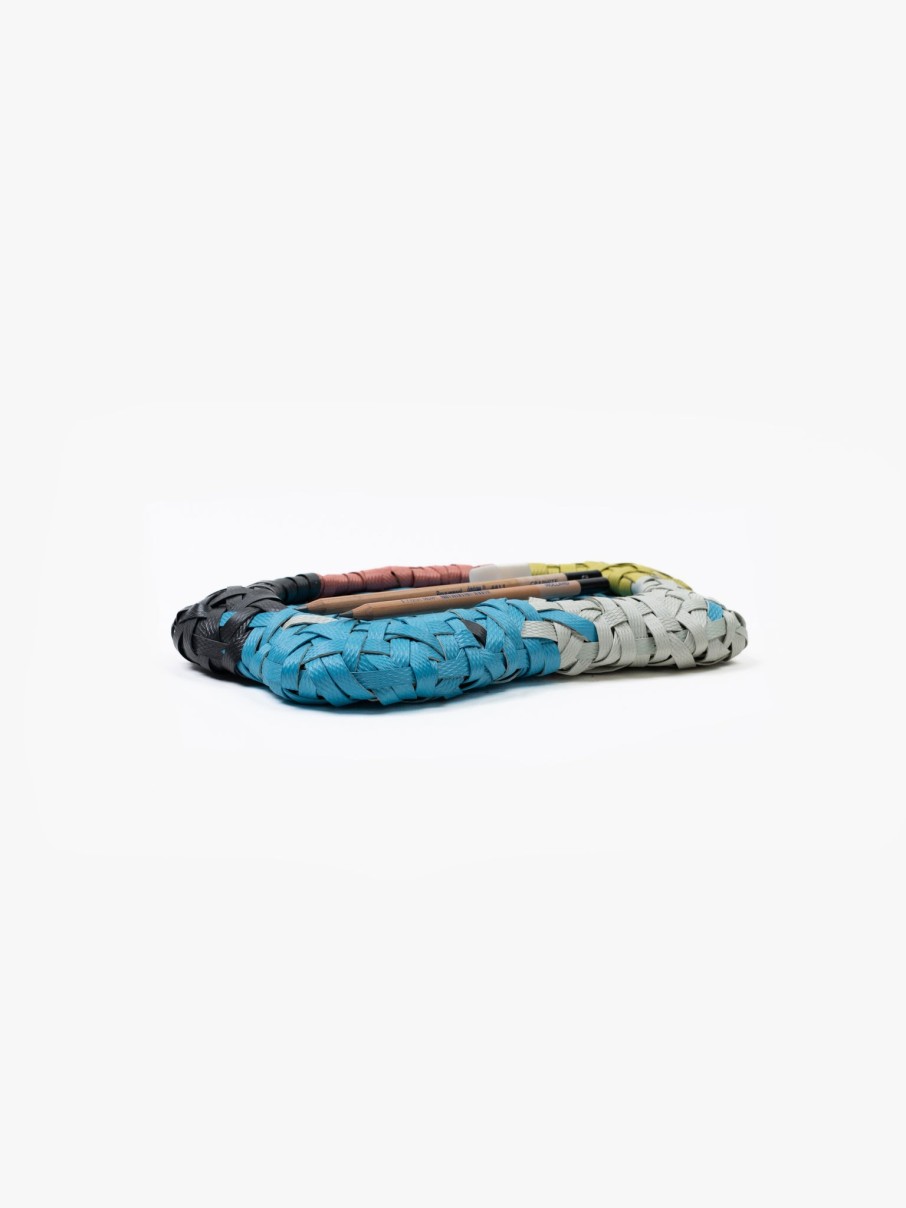 Homeware Space Available | Recycled Plastic Woven Ecology Tray Multicolour