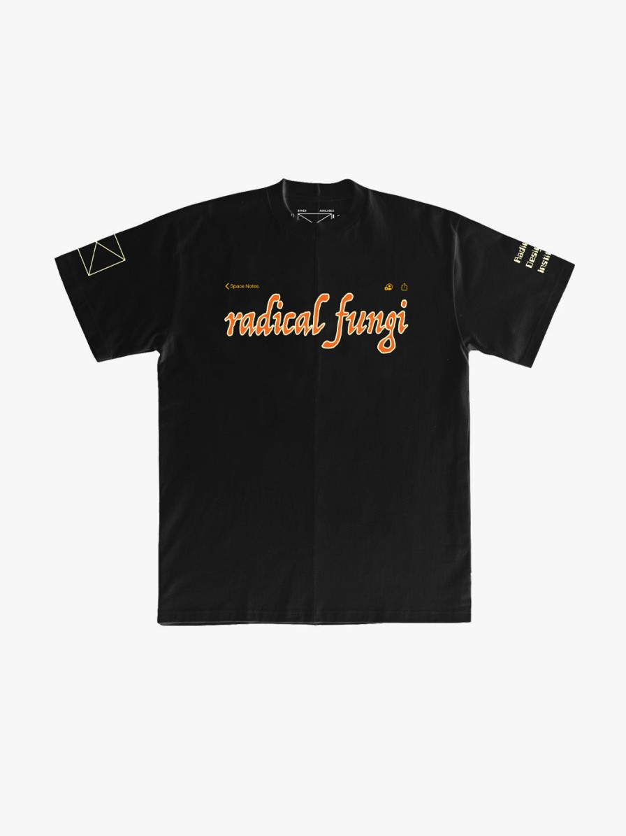 Clothing Space Available | Upcycled Radical Fungi T Black