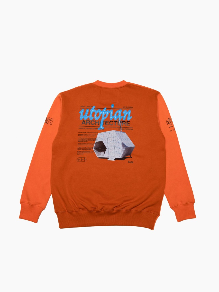 Clothing Space Available Studio | Utopian Architecture Sweat Orange