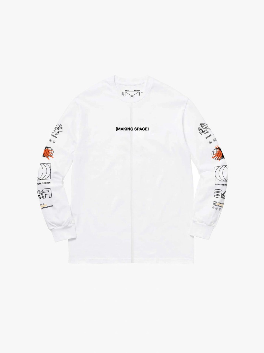 Clothing Space Available | Upcycled Making Space Long-Sleeve White