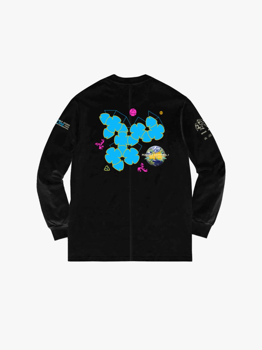 Clothing Space Available | Upcycled Earth Long-Sleeve Black