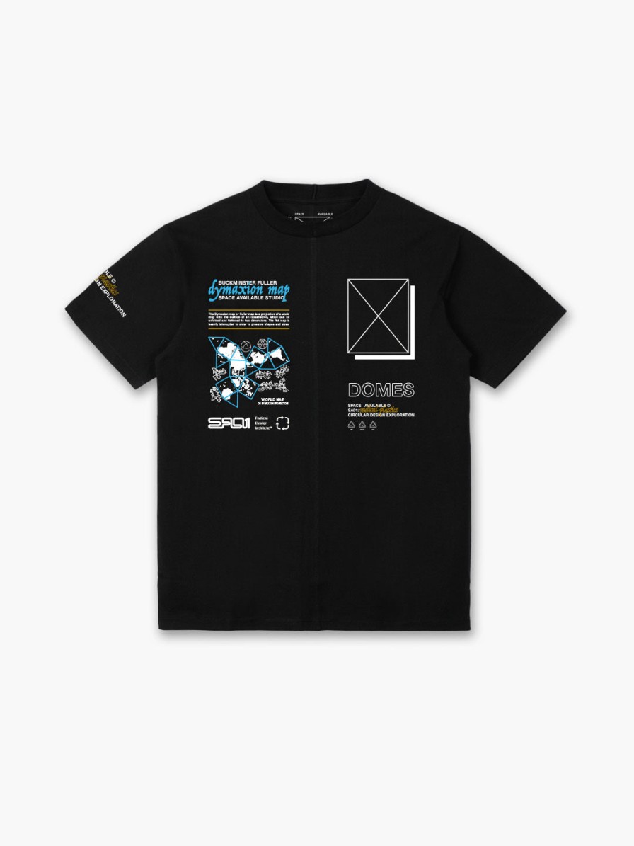 Clothing Space Available Studio | Dymaxion Map T-Shirt Black