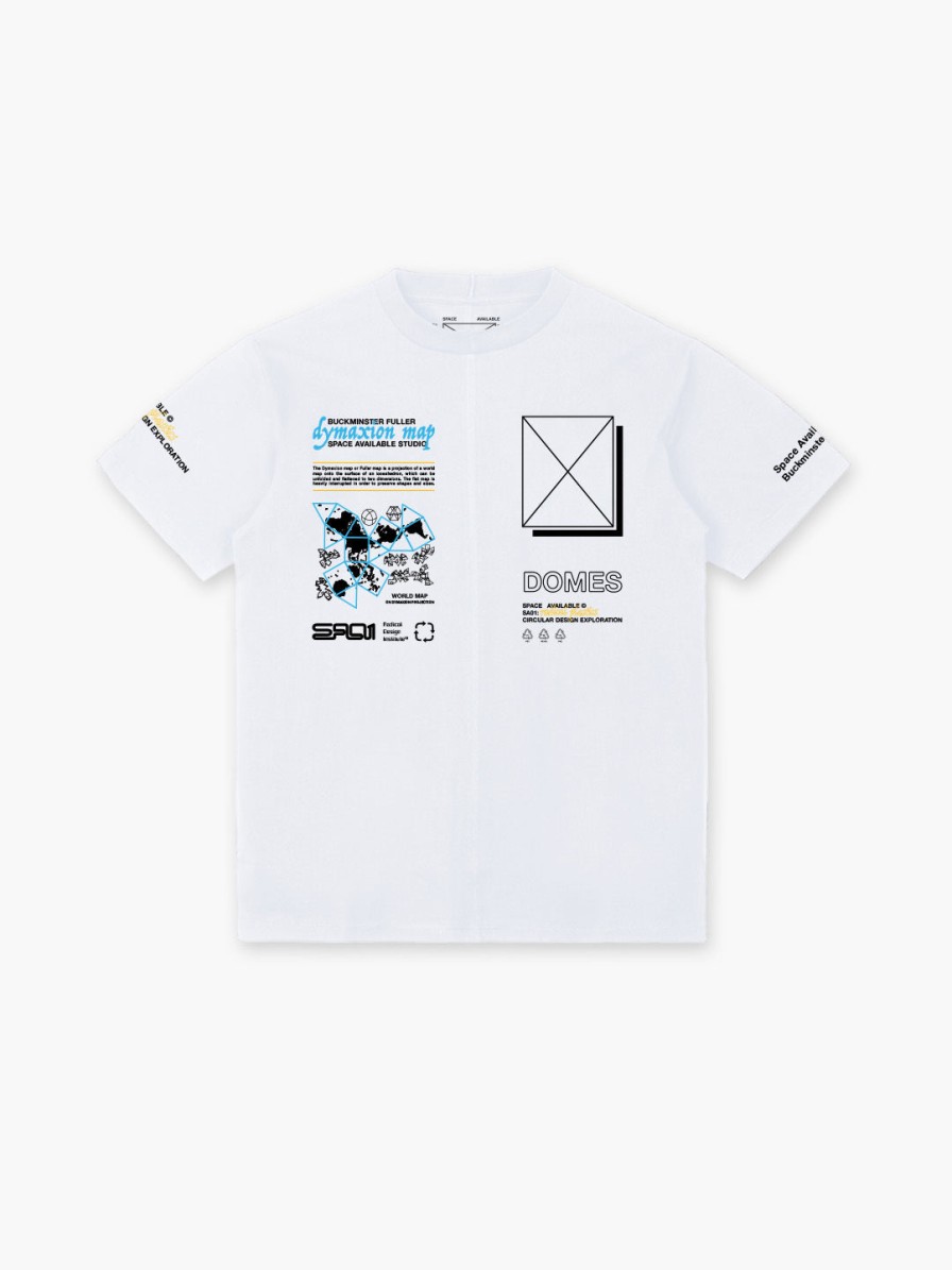 Clothing Space Available Studio | Dymaxion Map T-Shirt White