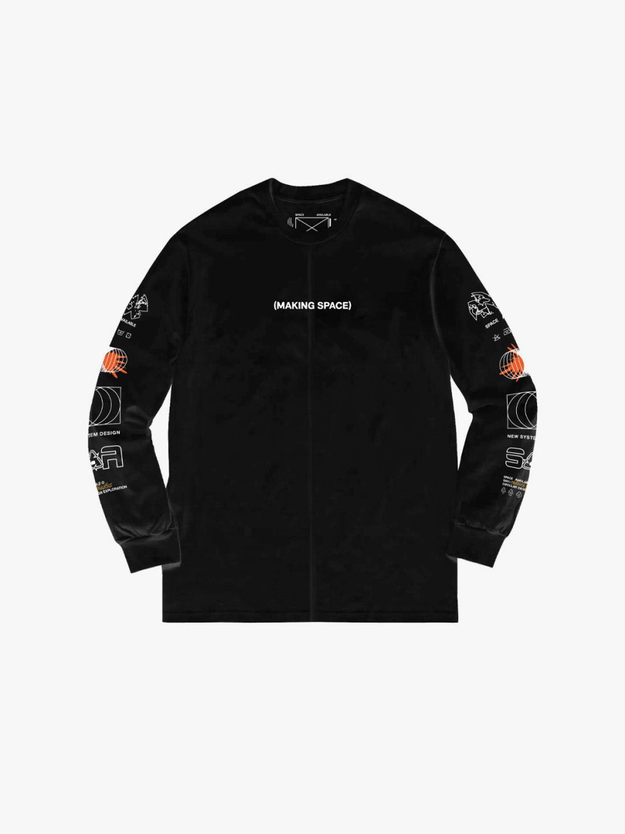 Clothing Space Available | Upcycled Making Space Long-Sleeve Black