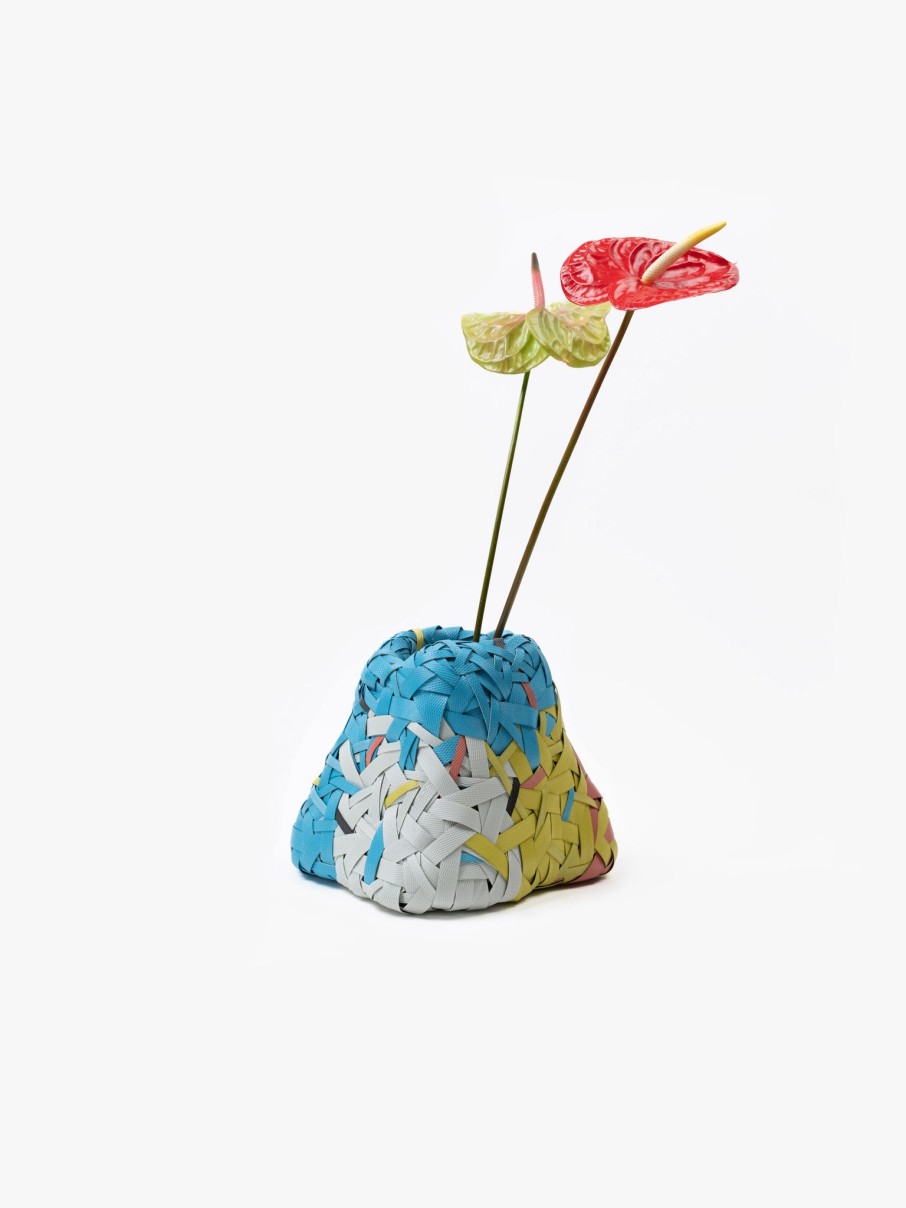 Homeware Space Available | Recycled Plastic Woven Ecology Vase Multicolour