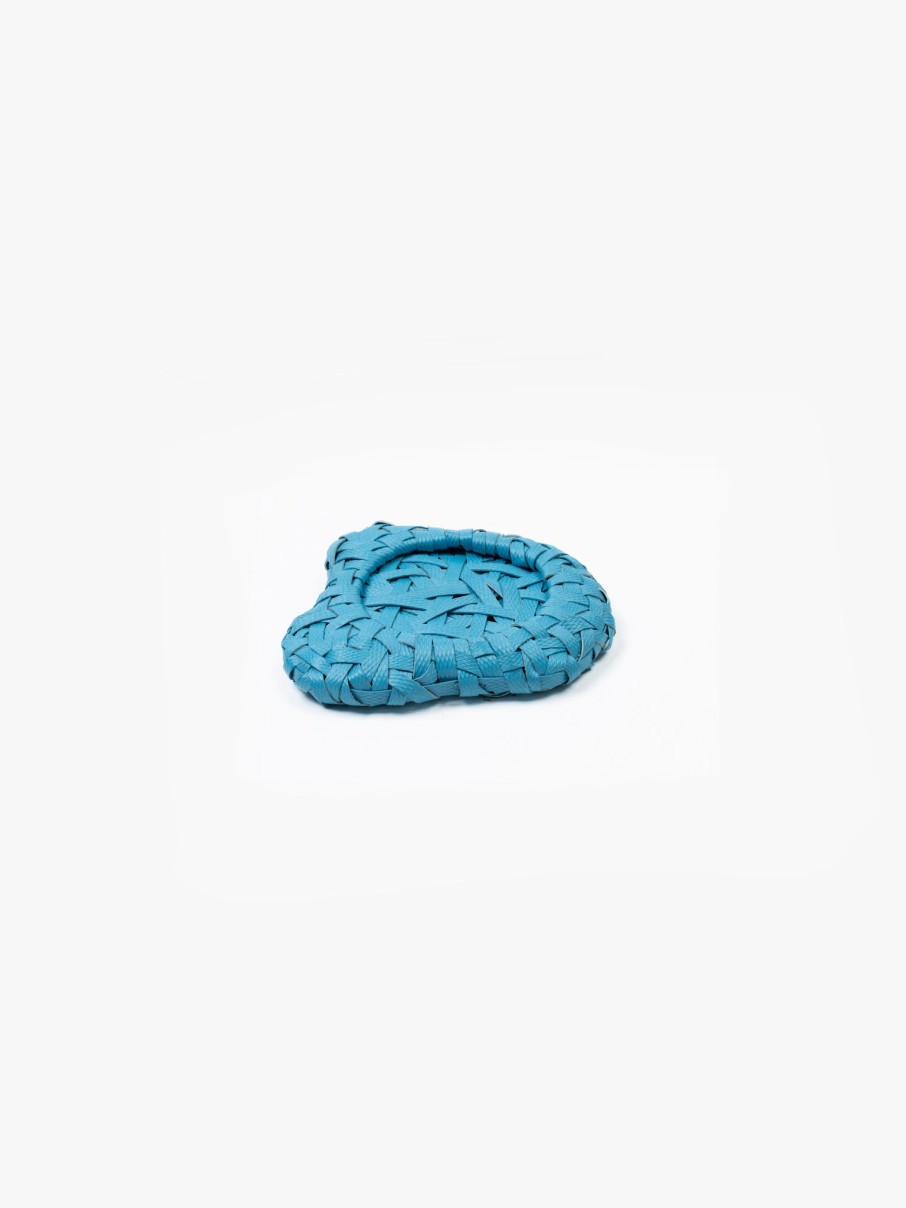 Homeware Space Available | Recycled Plastic Woven Ecology Coaster Blue