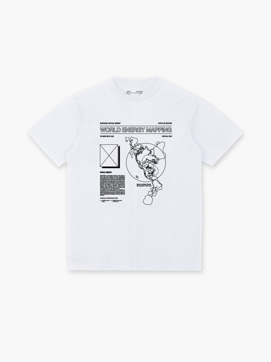 Clothing Space Available Studio | World Energy Mapping T-Shirt White