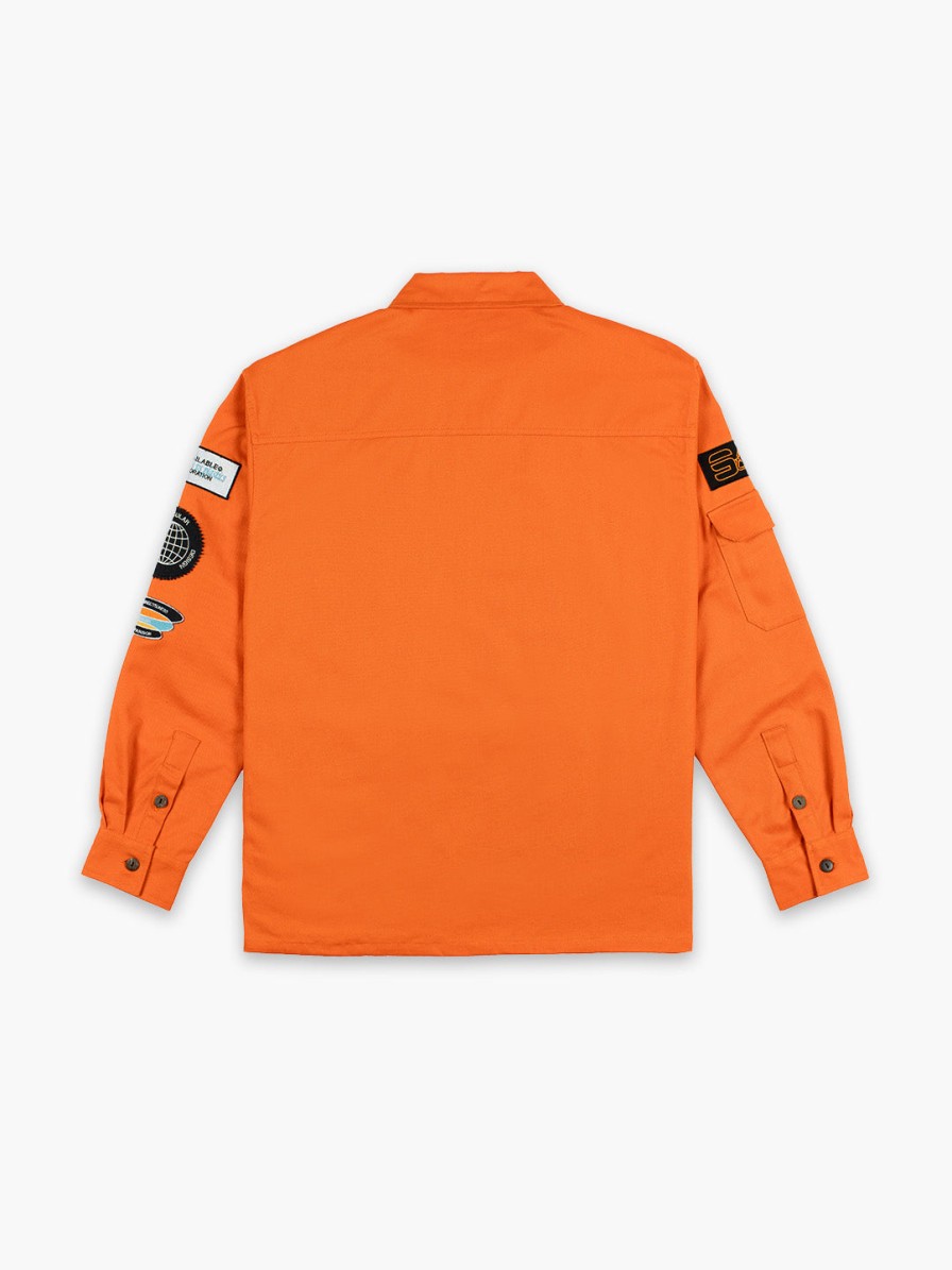 Clothing Space Available Studio | Plant Explorer Patch Shirt Orange